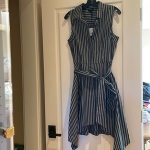 Who. What. Where. NWT beautiful Sz Small A-line shirt dress. Flattering.